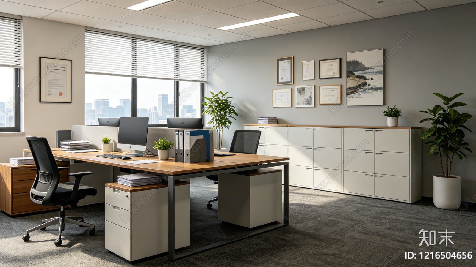 现代办公室贴图下载【ID:1216504656】