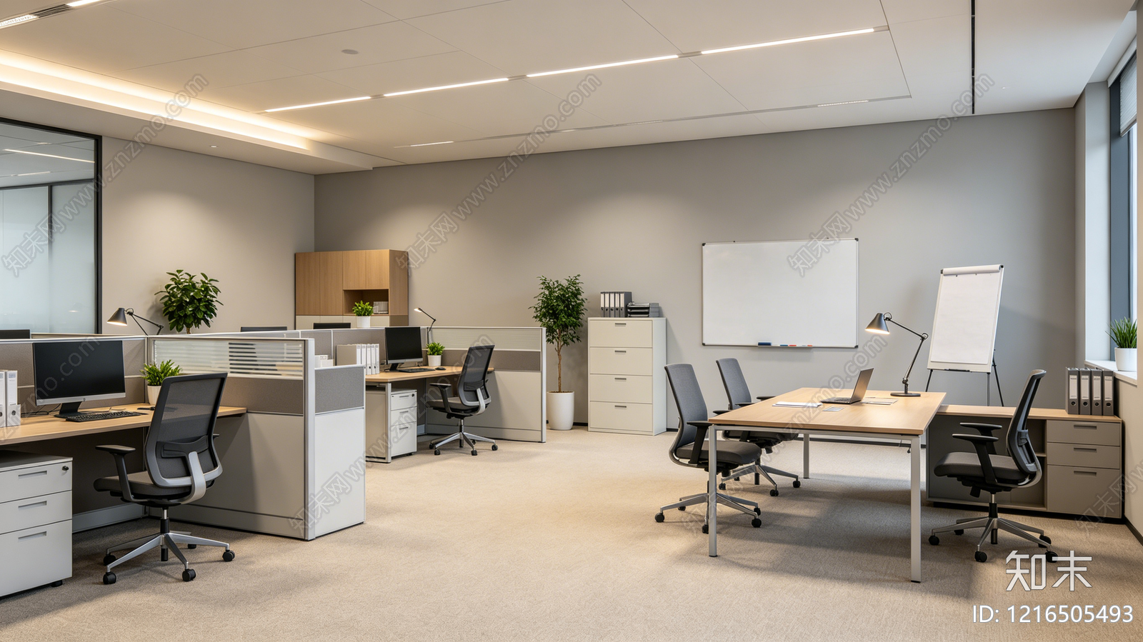 现代办公室贴图下载【ID:1216505493】