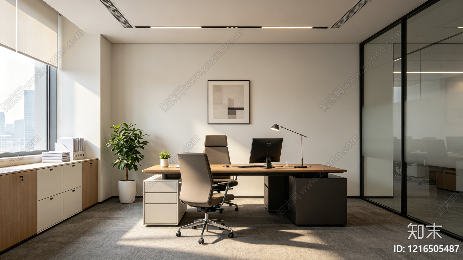 现代办公室贴图下载【ID:1216505487】
