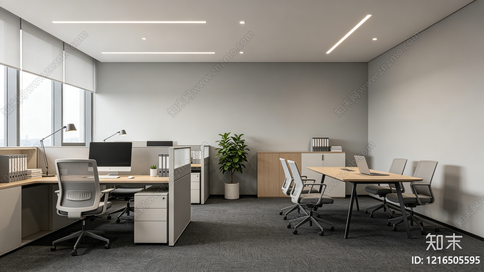 现代办公室贴图下载【ID:1216505595】