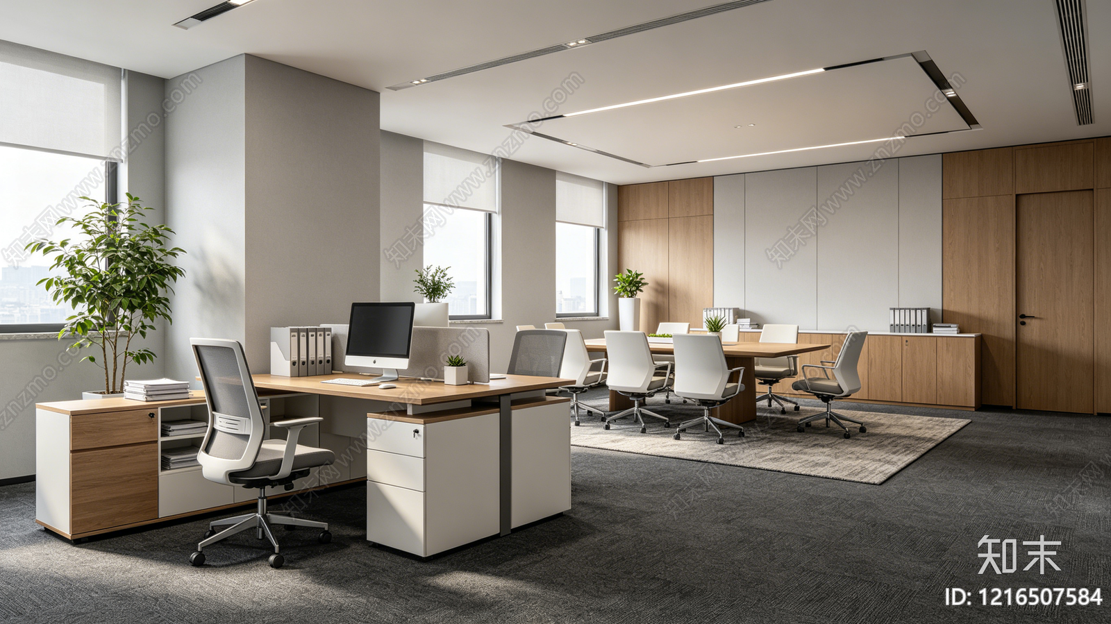 现代办公室贴图下载【ID:1216507584】