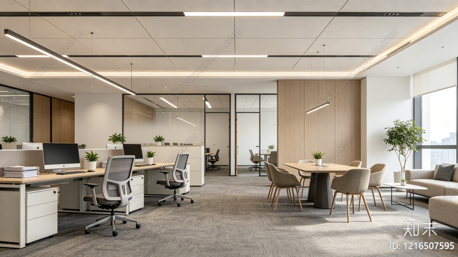 现代办公室贴图下载【ID:1216507595】