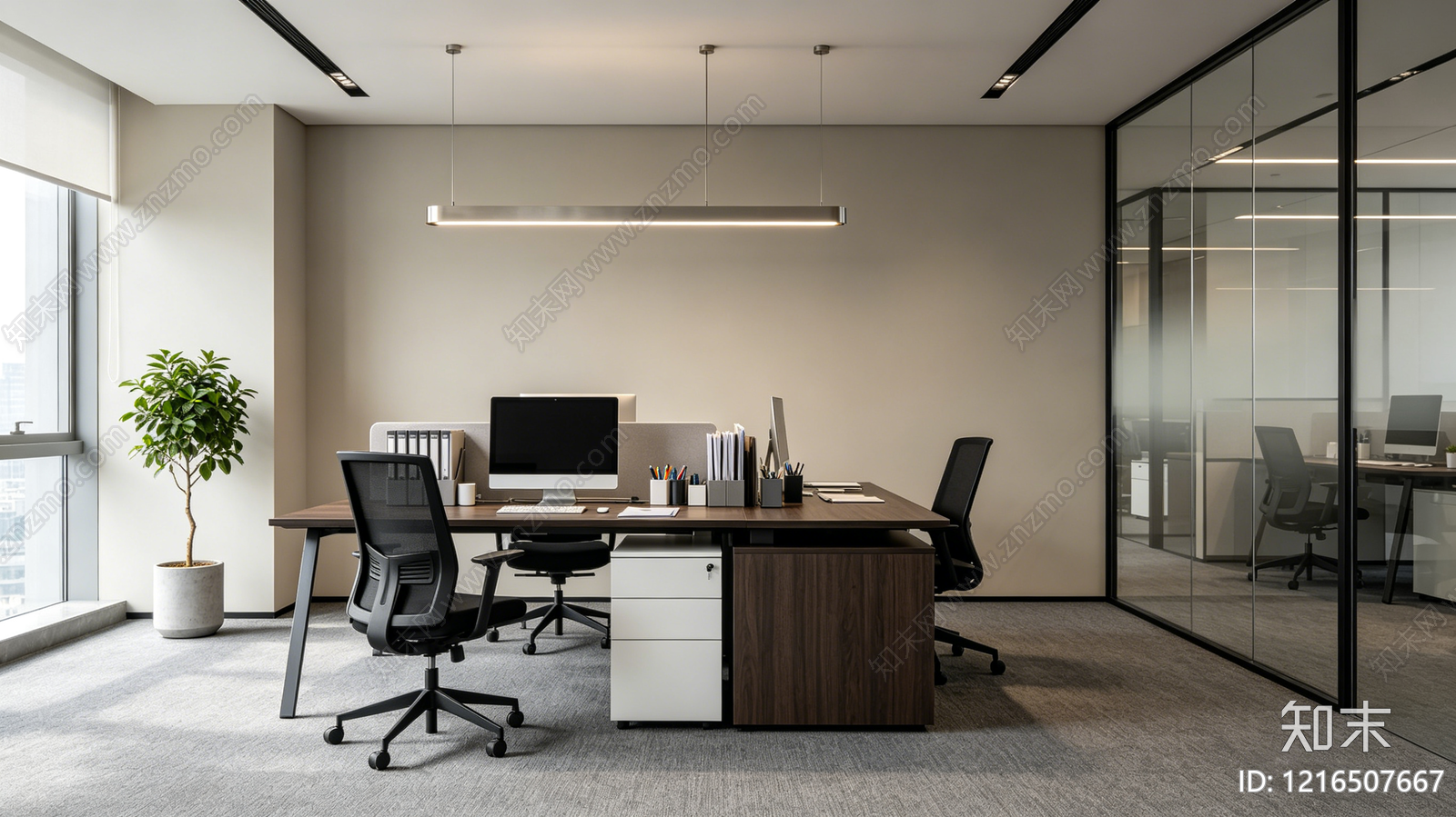 现代办公室贴图下载【ID:1216507667】
