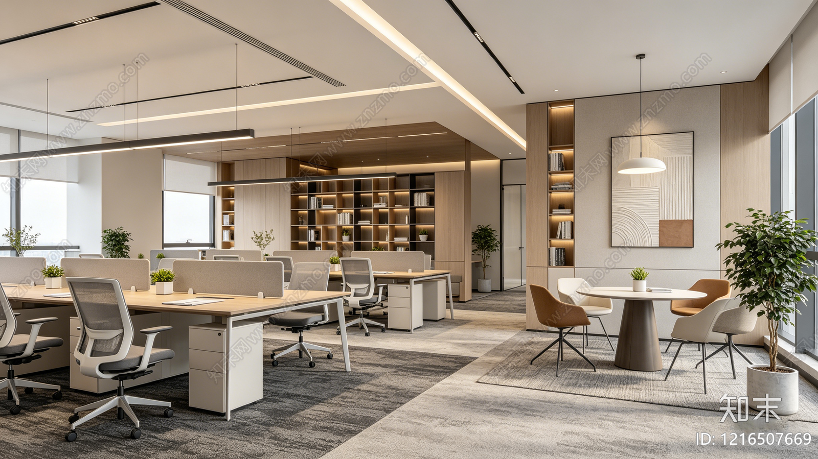 现代办公室贴图下载【ID:1216507669】
