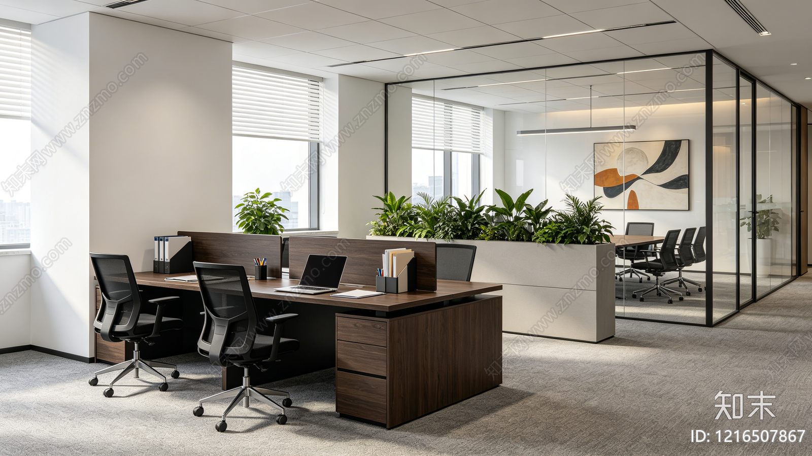 现代办公室贴图下载【ID:1216507867】