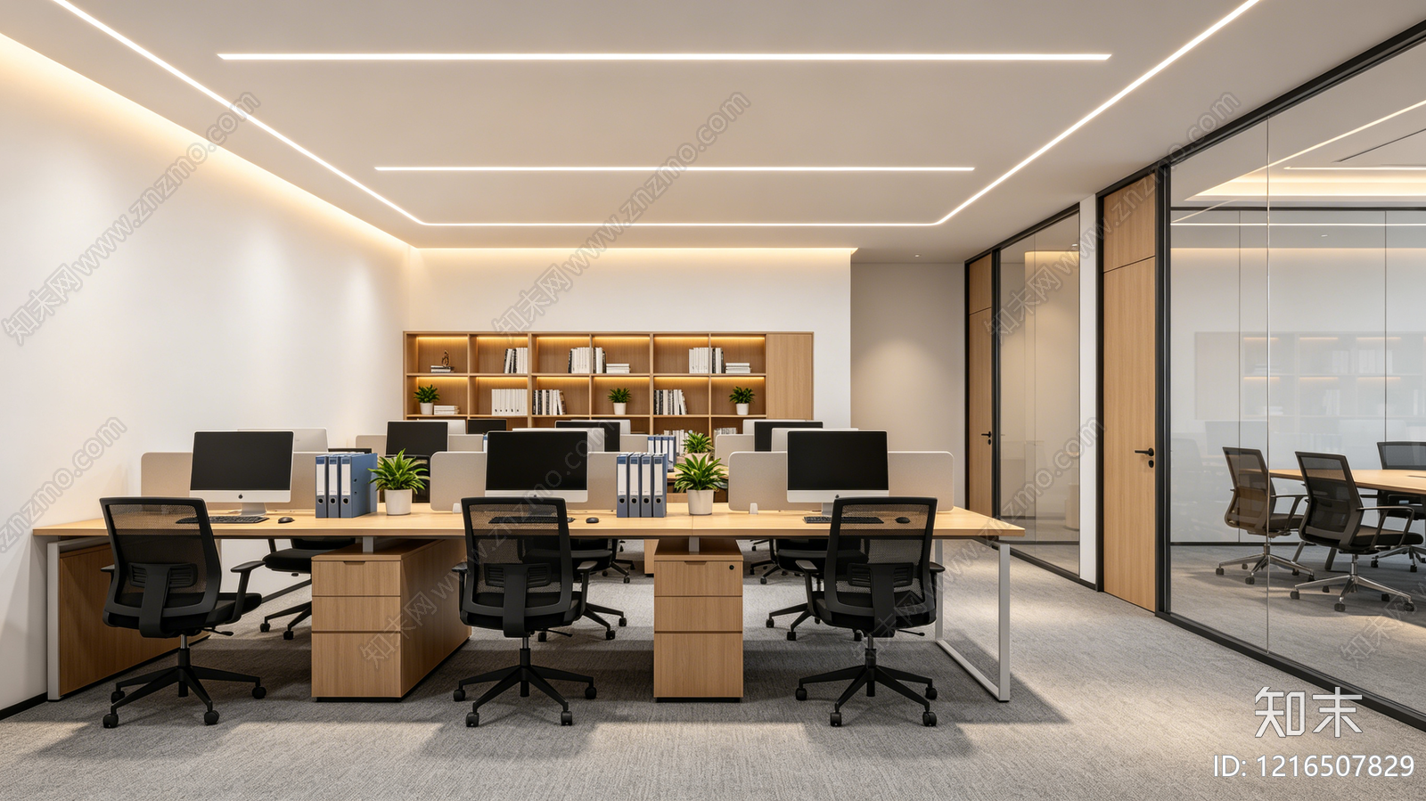 现代办公室贴图下载【ID:1216507829】