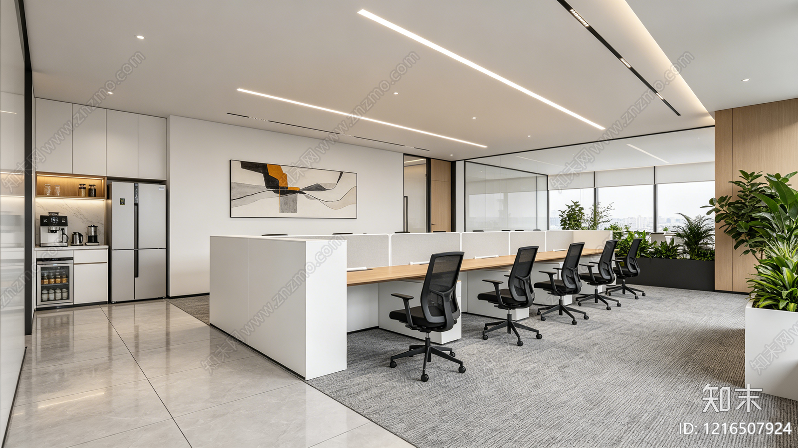 现代办公室贴图下载【ID:1216507924】