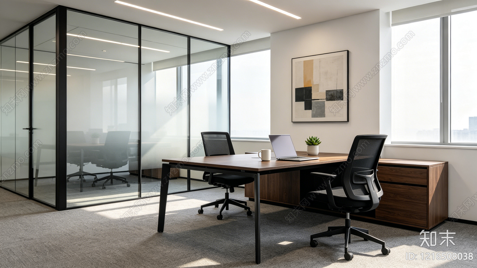 现代办公室贴图下载【ID:1216508038】