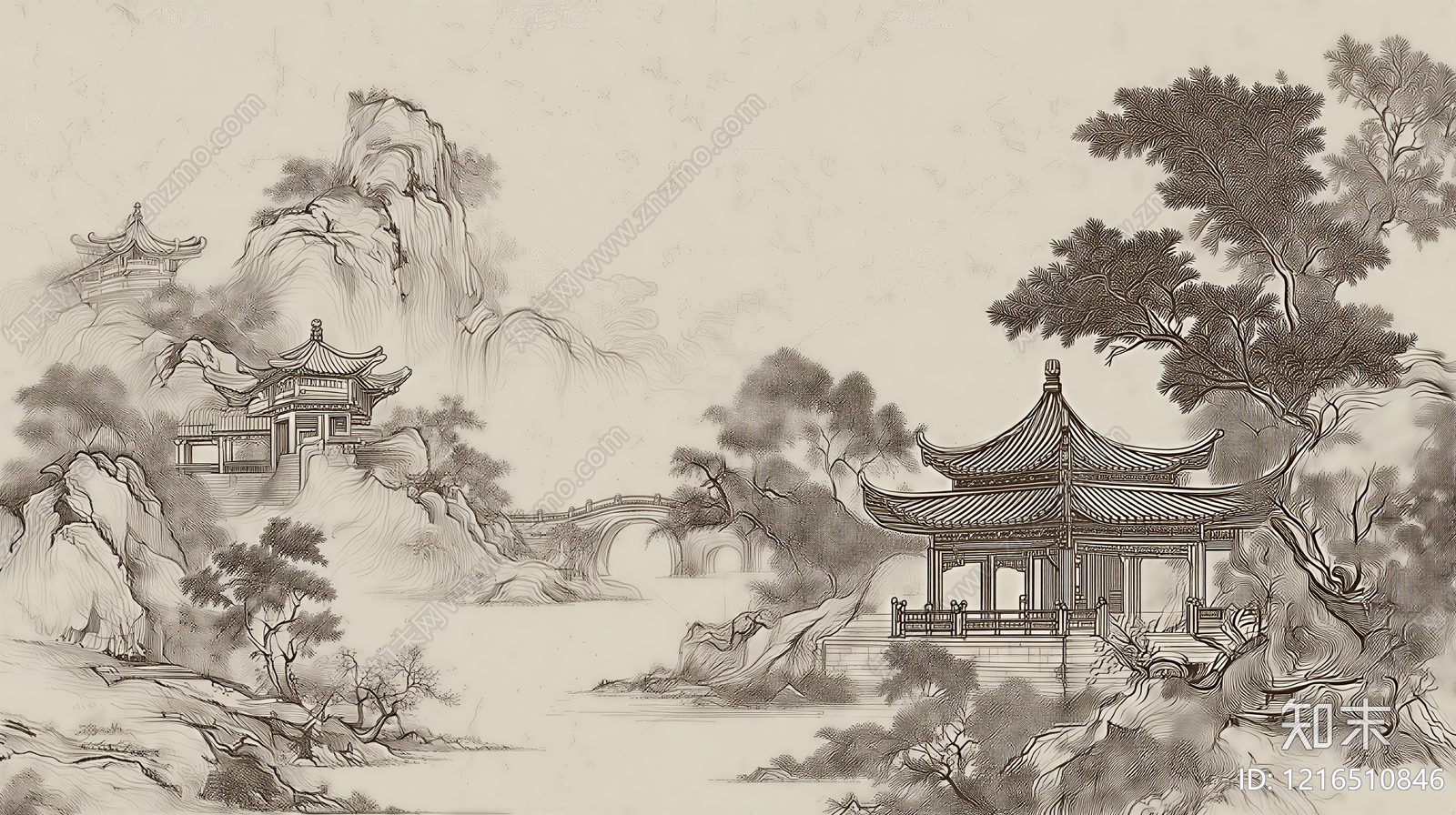 山水贴图下载【ID:1216510846】