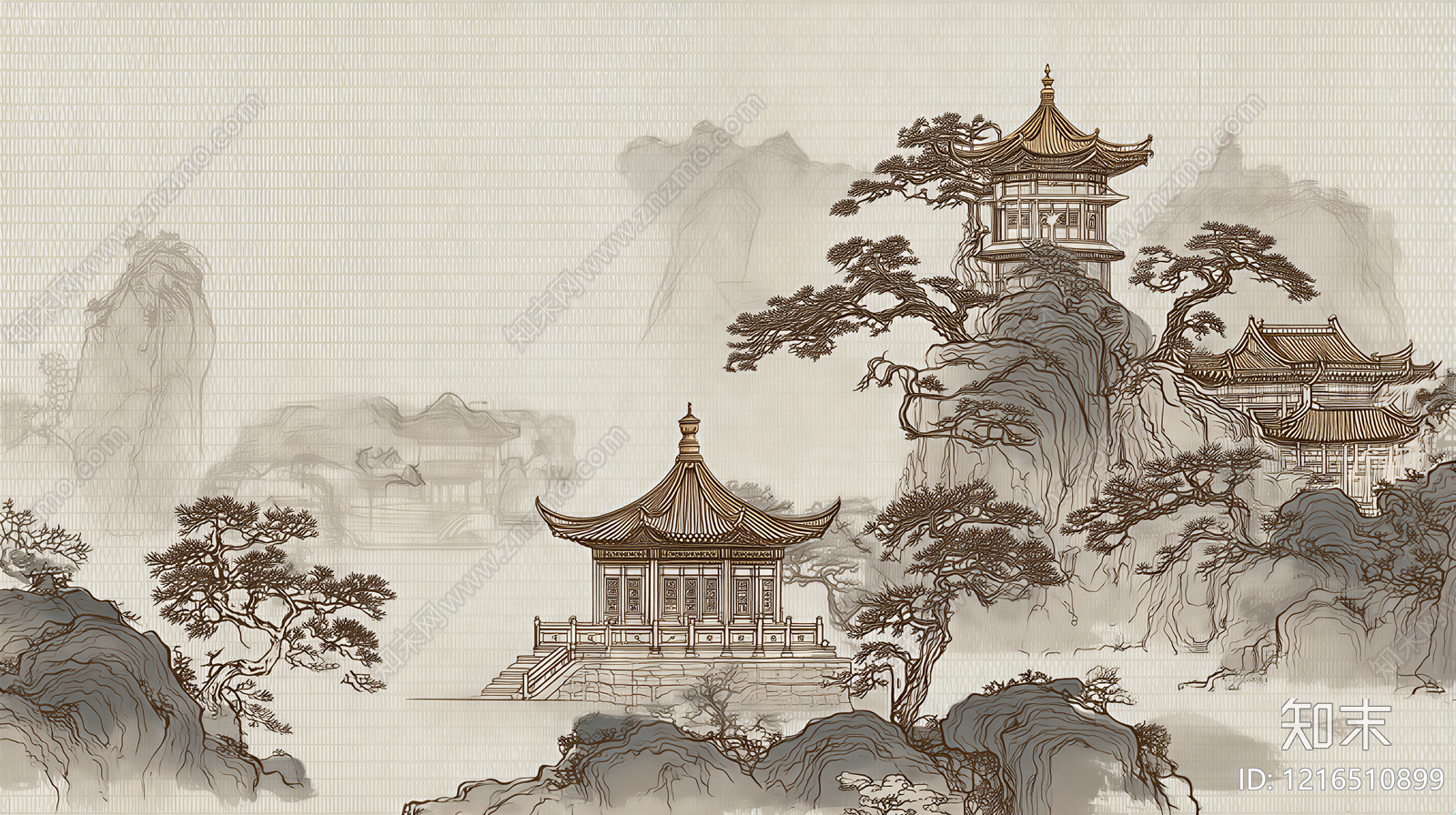 山水贴图下载【ID:1216510899】