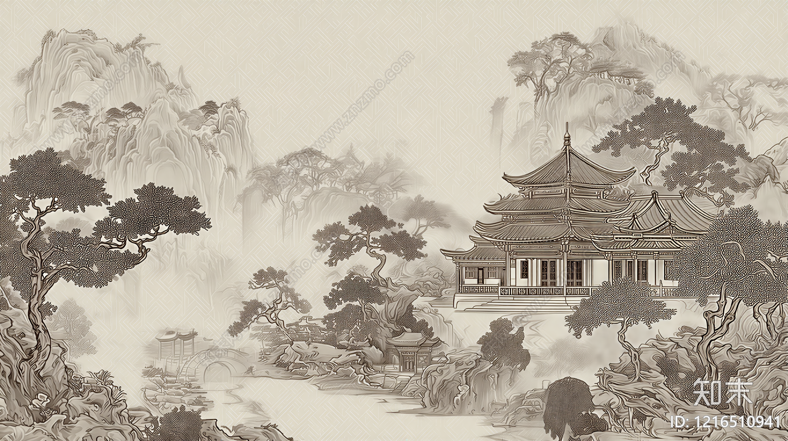 山水贴图下载【ID:1216510941】