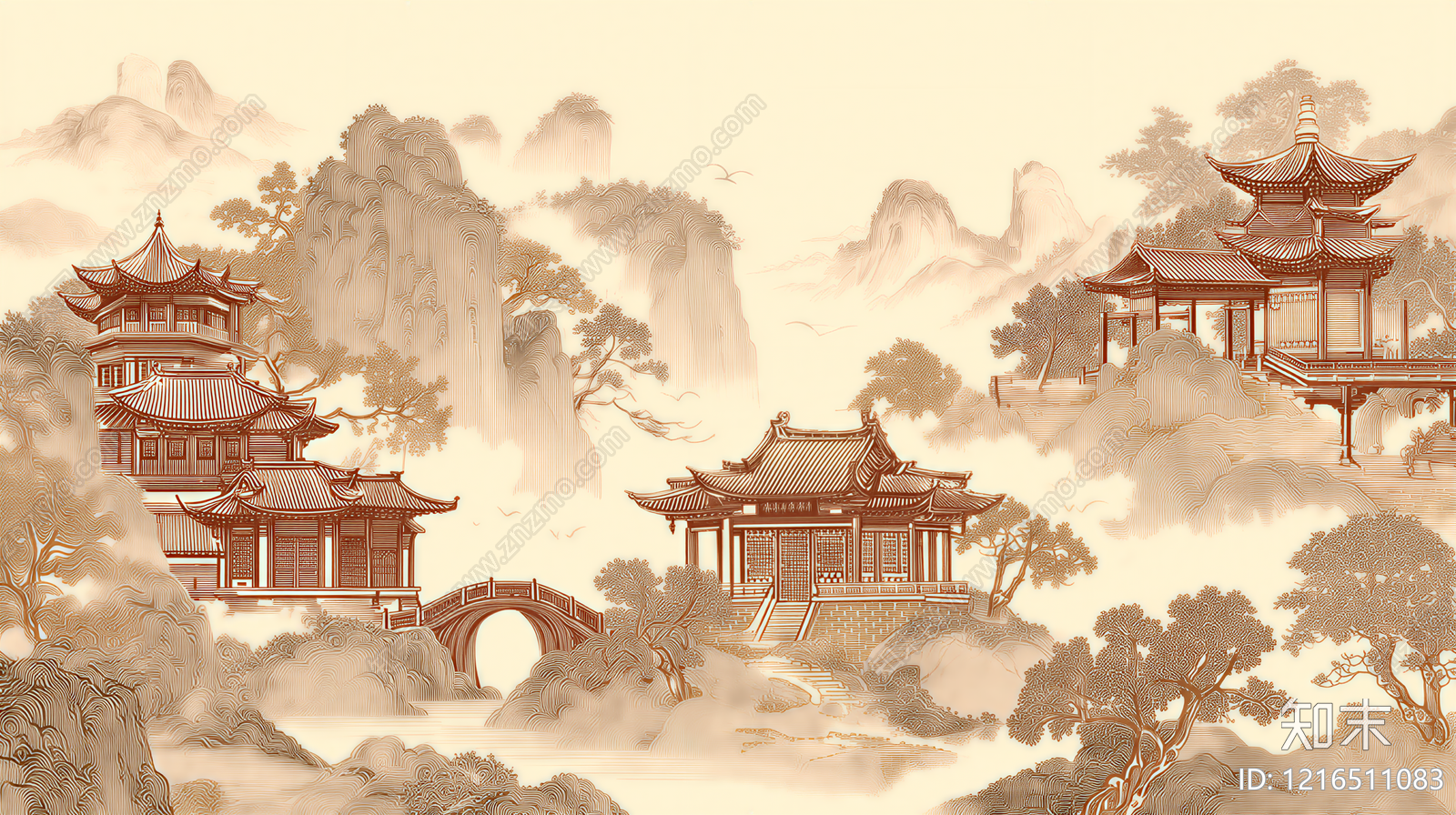 山水贴图下载【ID:1216511083】