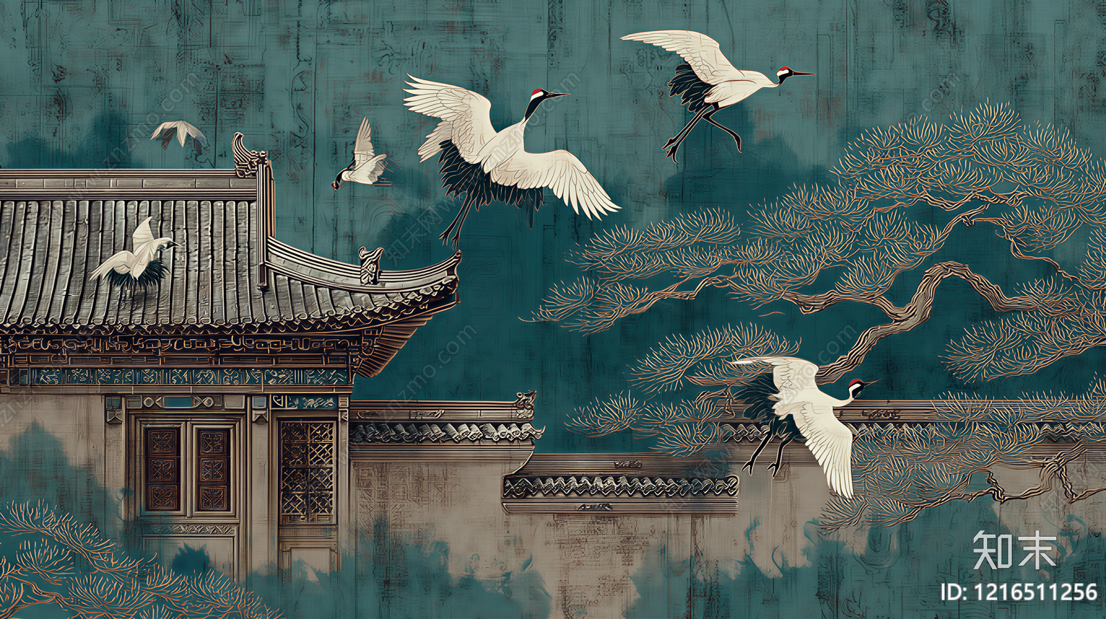 传统纹样贴图下载【ID:1216511256】