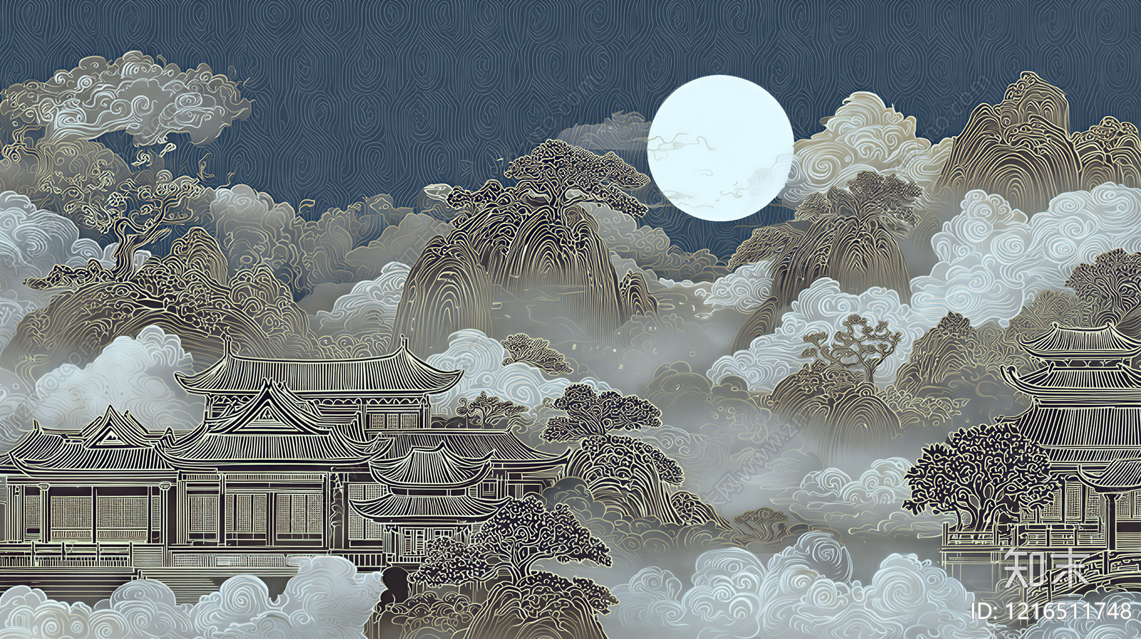 山水贴图下载【ID:1216511748】