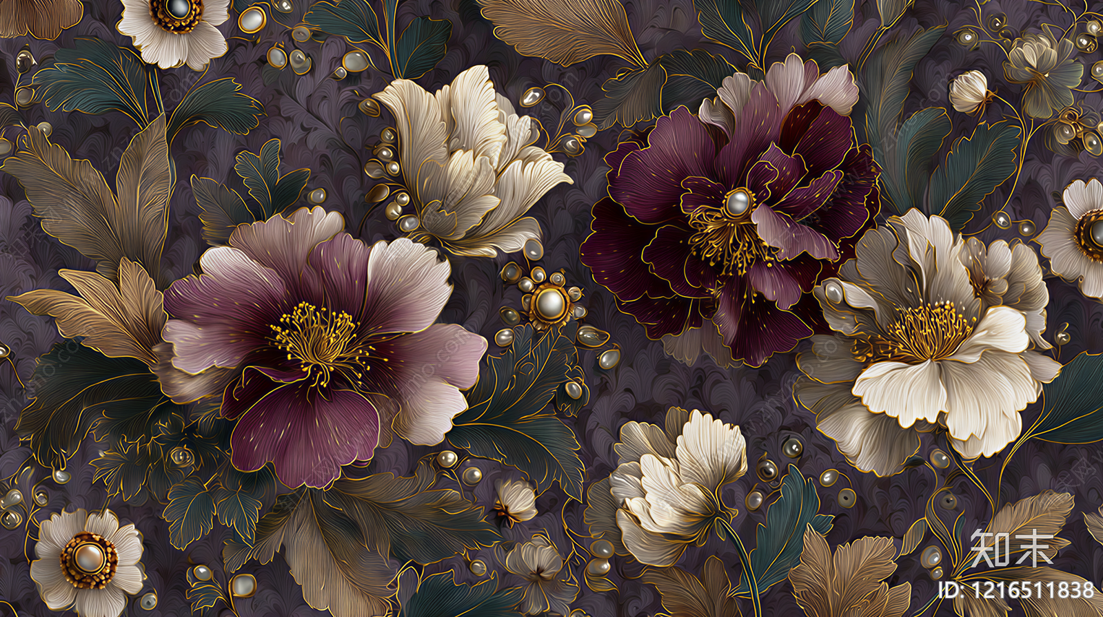 传统纹样贴图下载【ID:1216511838】