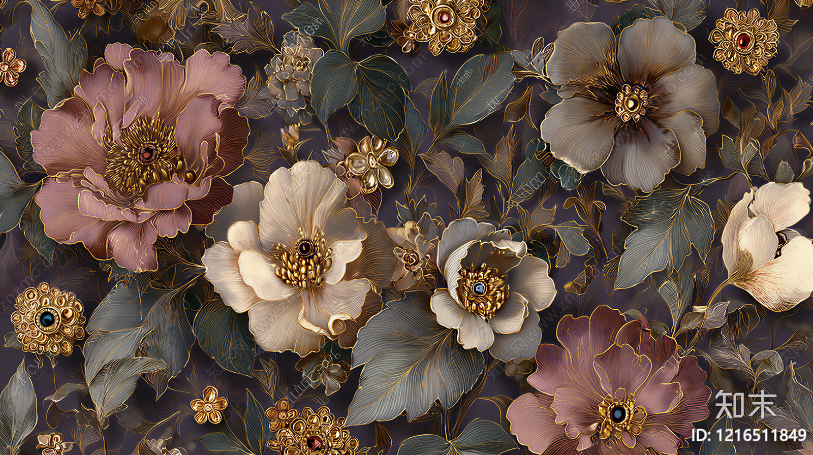 传统纹样贴图下载【ID:1216511849】