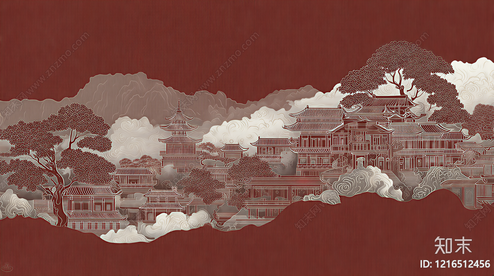 山水贴图下载【ID:1216512456】