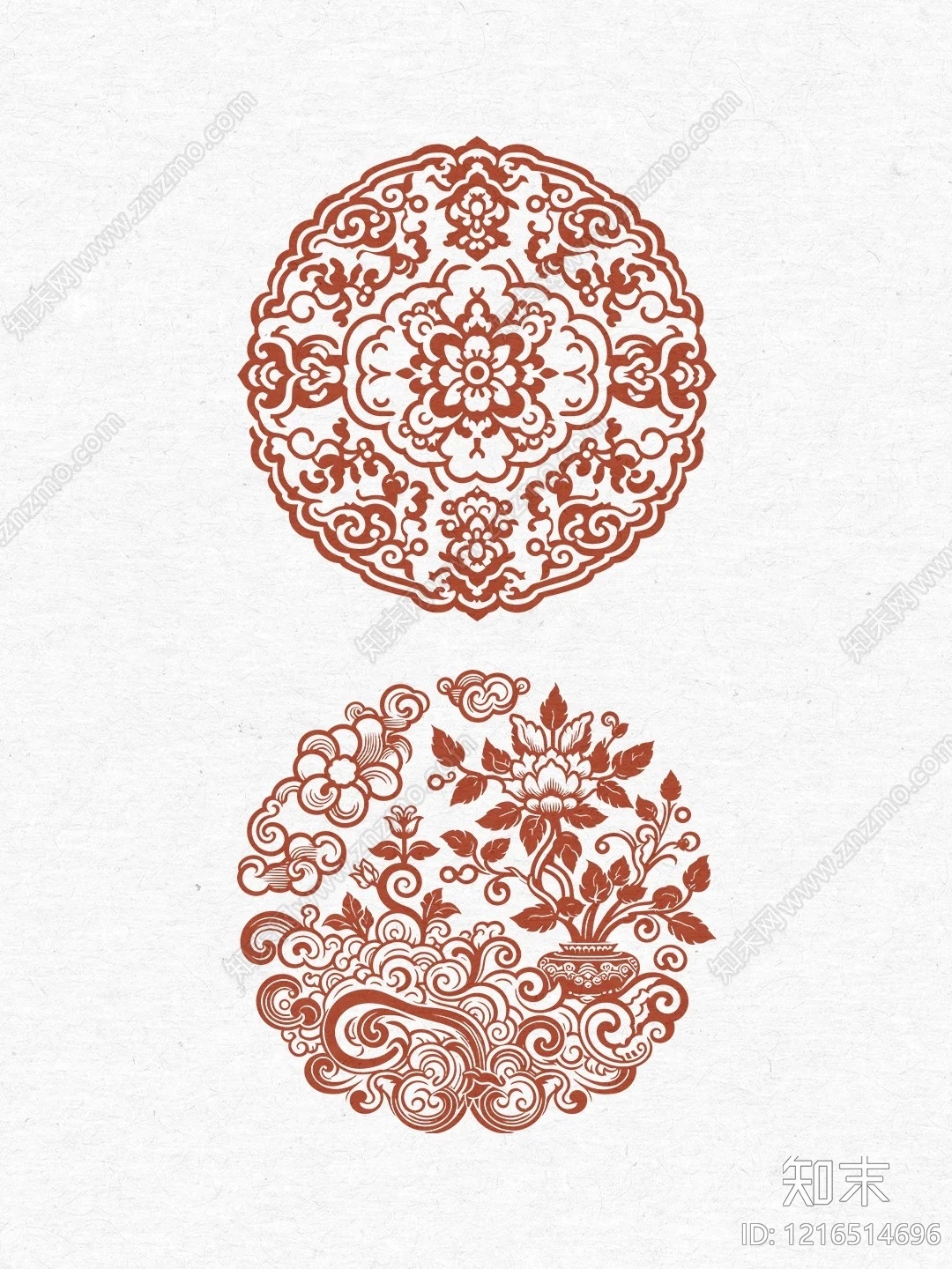 传统纹样贴图下载【ID:1216514696】