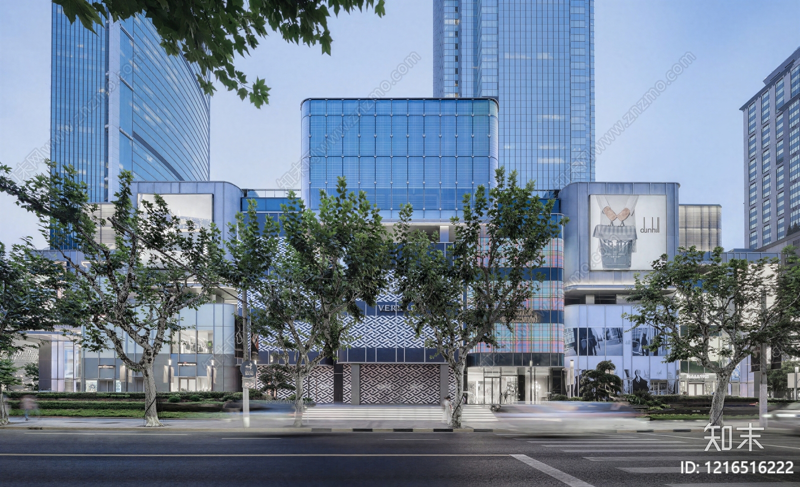 现代建筑外立面贴图下载【ID:1216516222】