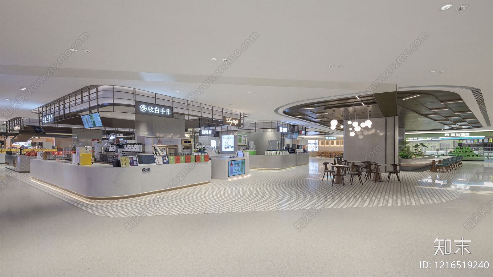 现代商场贴图下载【ID:1216519240】