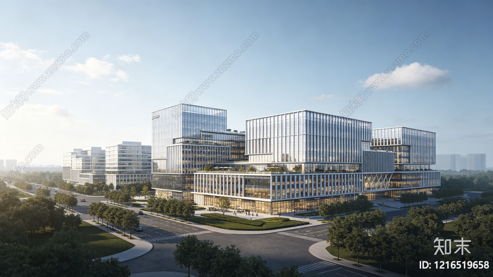 现代城市背景贴图下载【ID:1216519658】