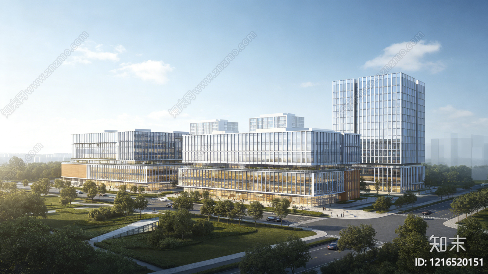 现代城市背景贴图下载【ID:1216520151】