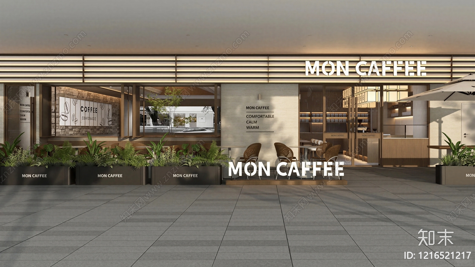 现代商铺贴图下载【ID:1216521217】