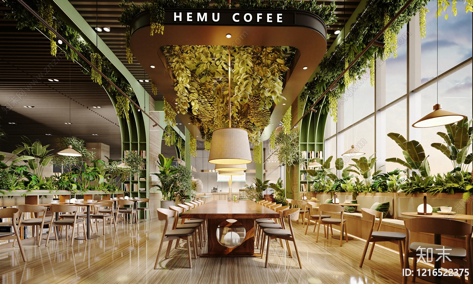 现代餐厅贴图下载【ID:1216522375】