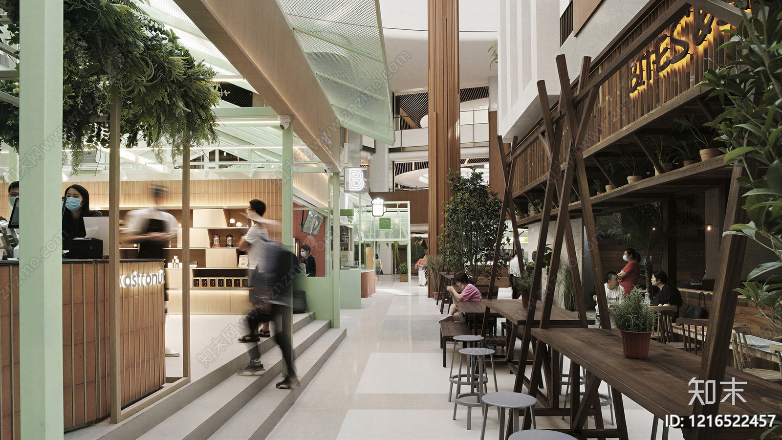 现代商场贴图下载【ID:1216522457】