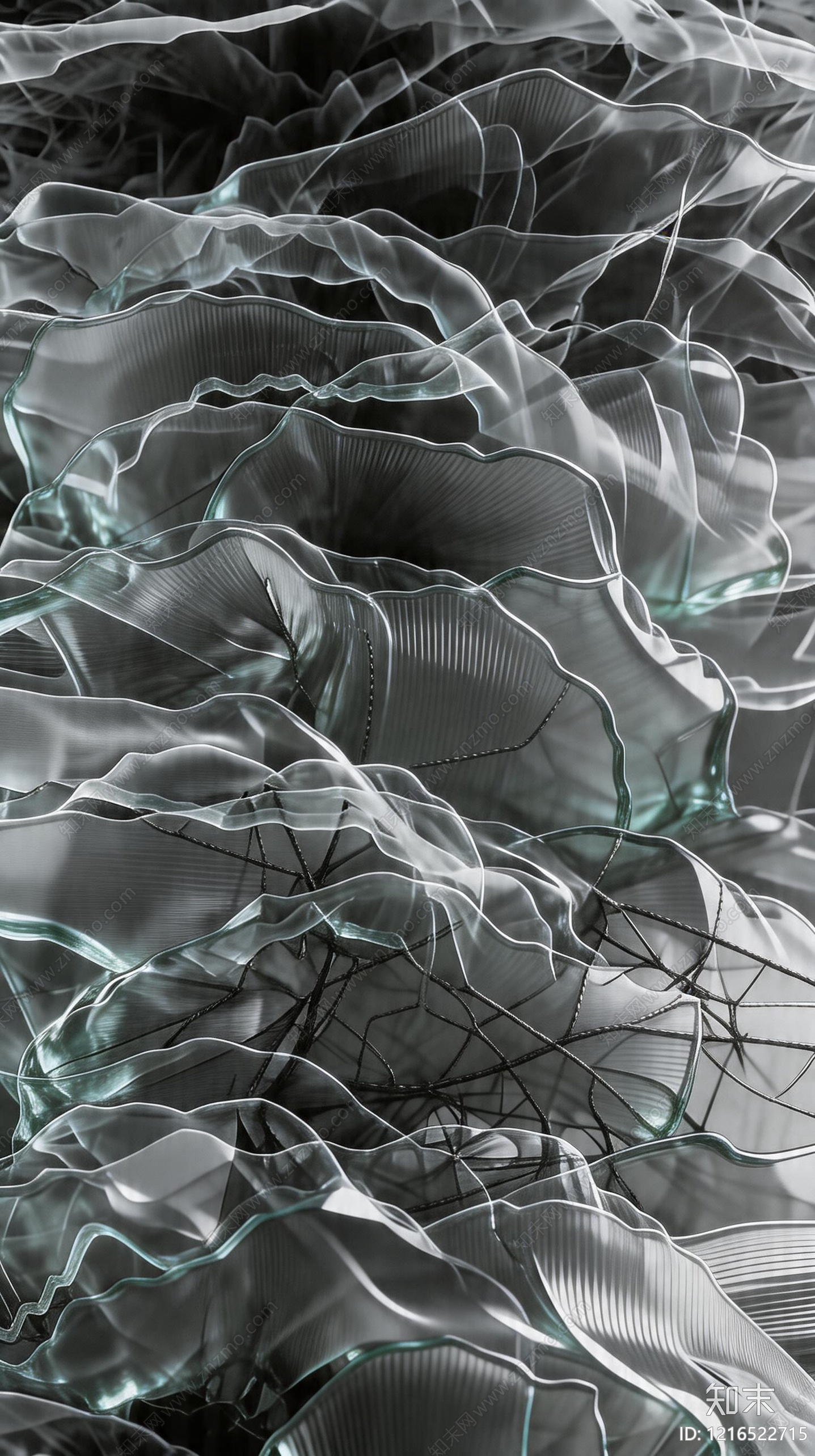 现代艺术玻璃贴图下载【ID:1216522715】