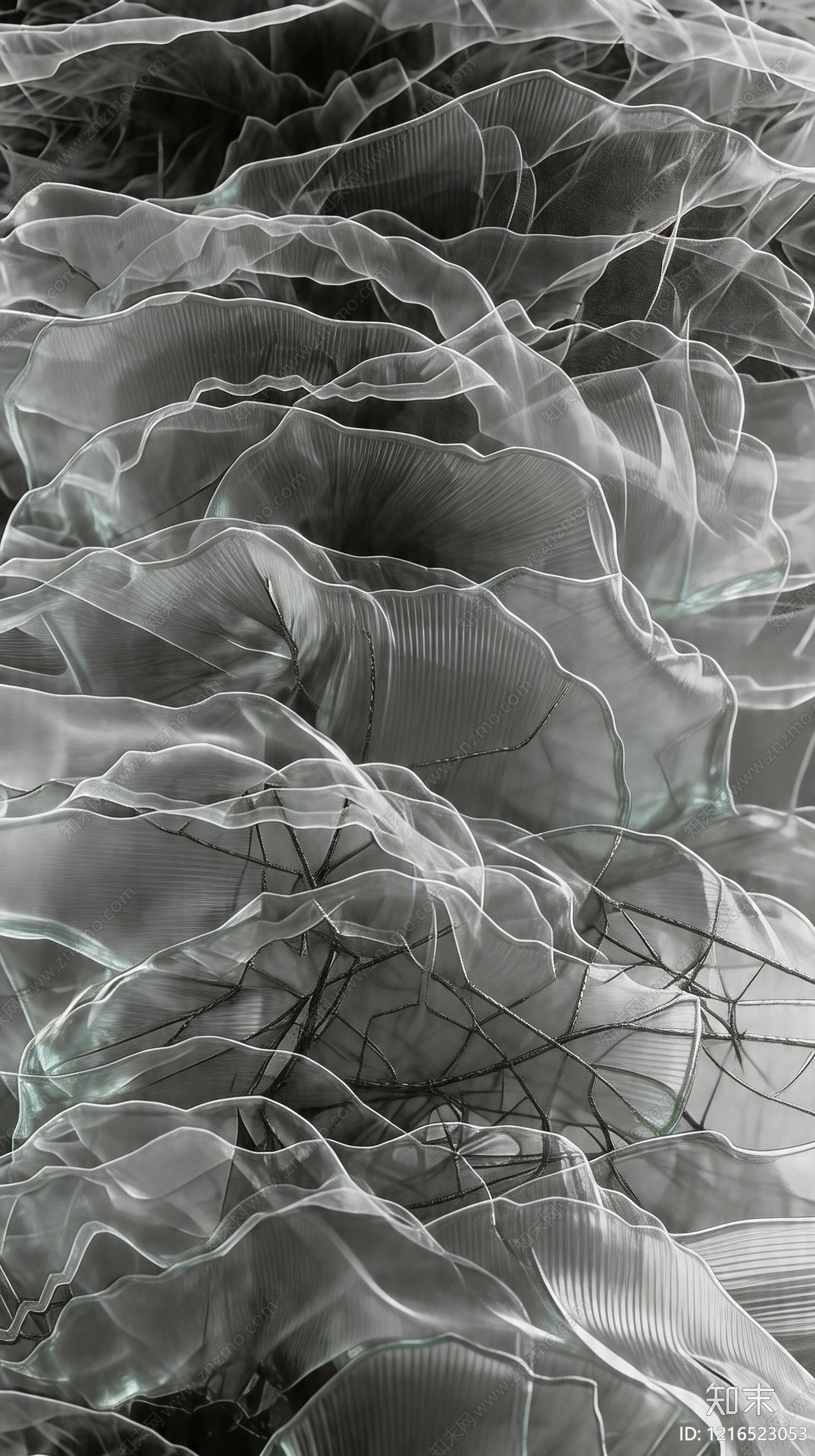 现代艺术玻璃贴图下载【ID:1216523053】