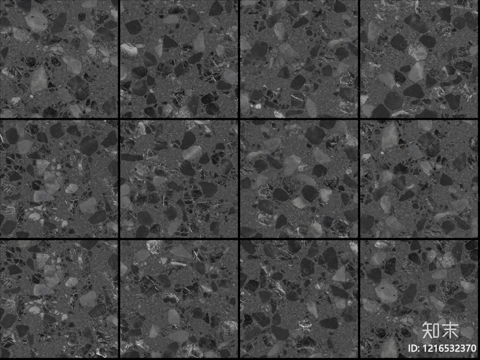 现代黑色水磨石贴图下载【ID:1216532370】