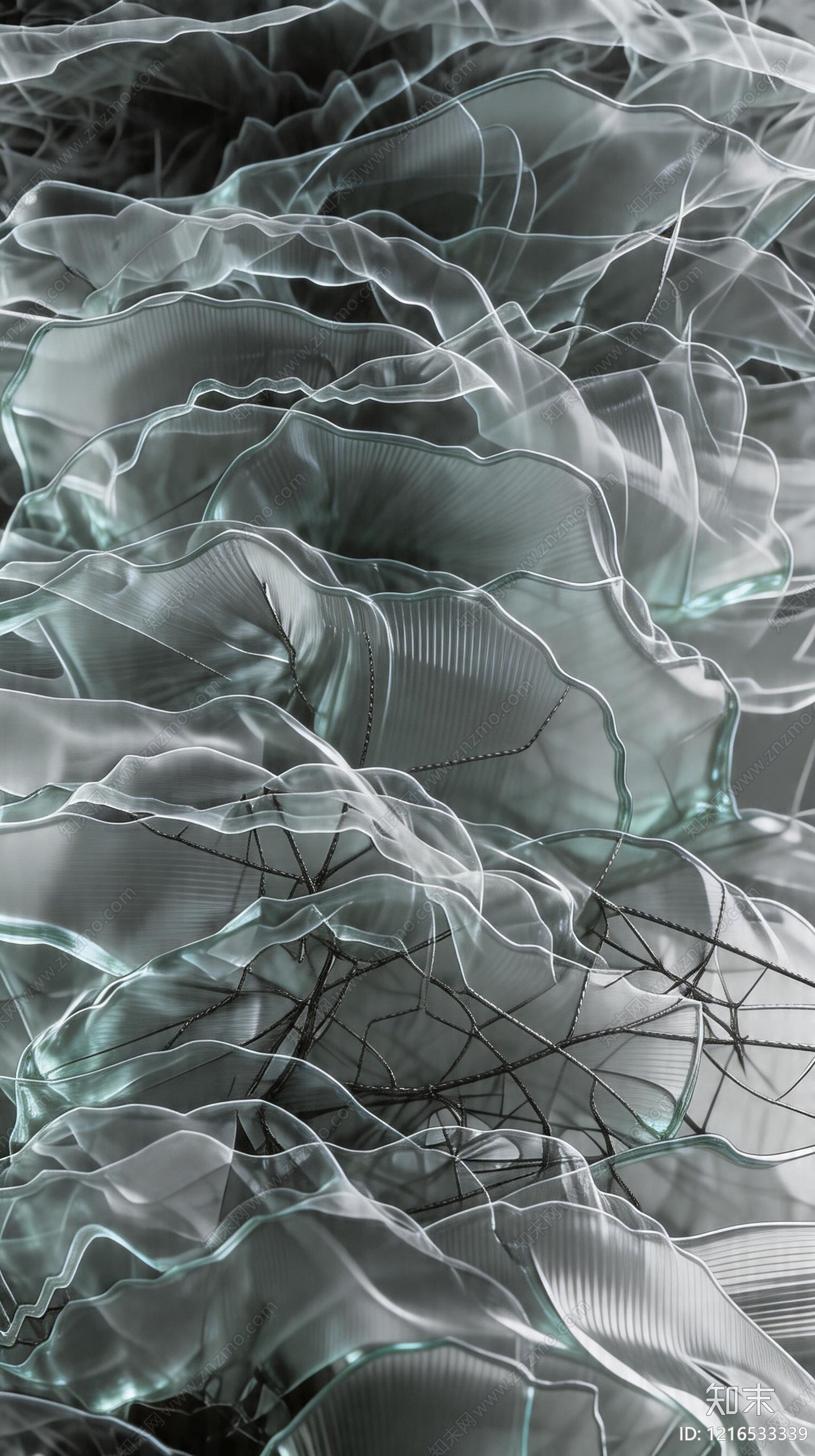 轻奢艺术玻璃贴图下载【ID:1216533339】