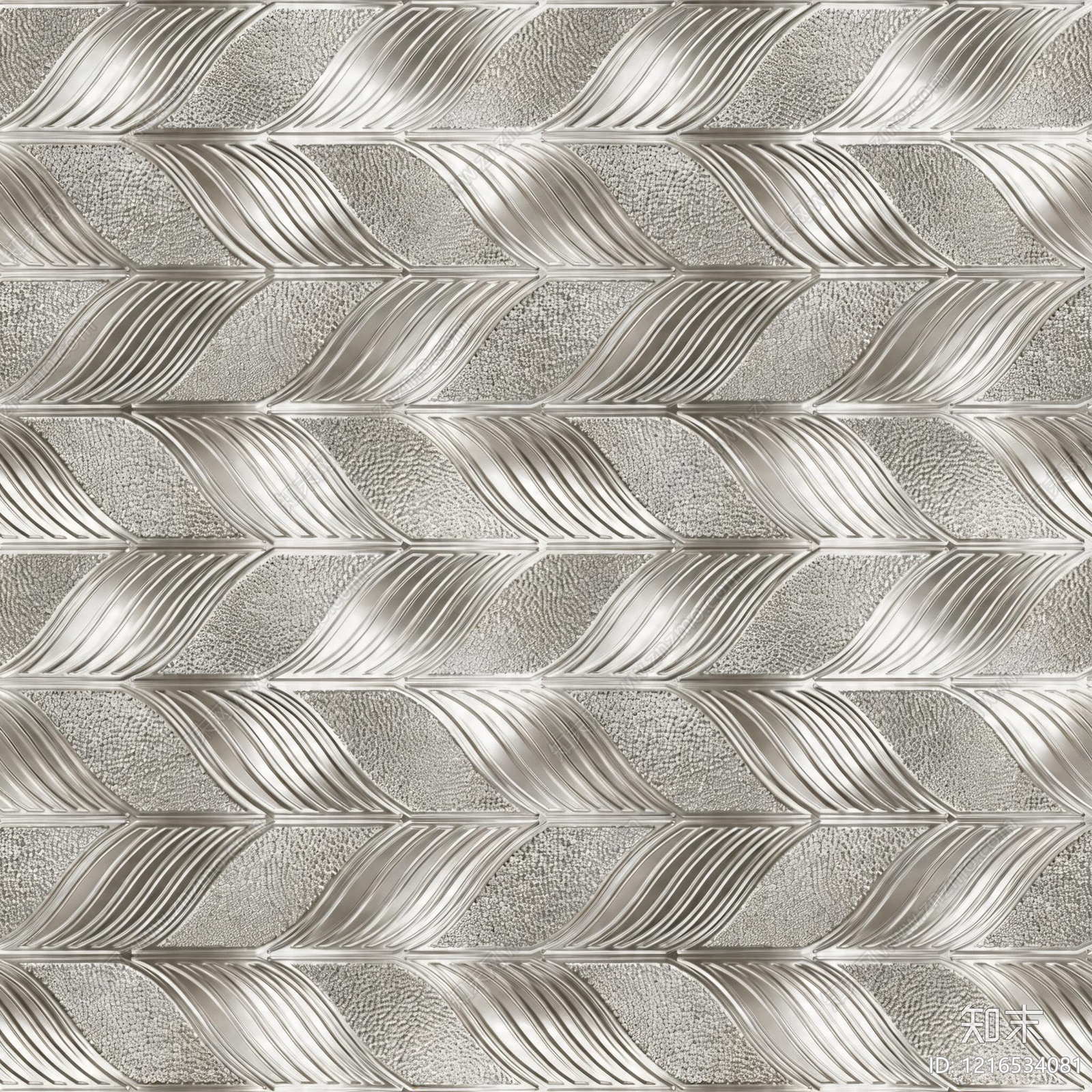 轻奢金属波浪板贴图下载【ID:1216534081】