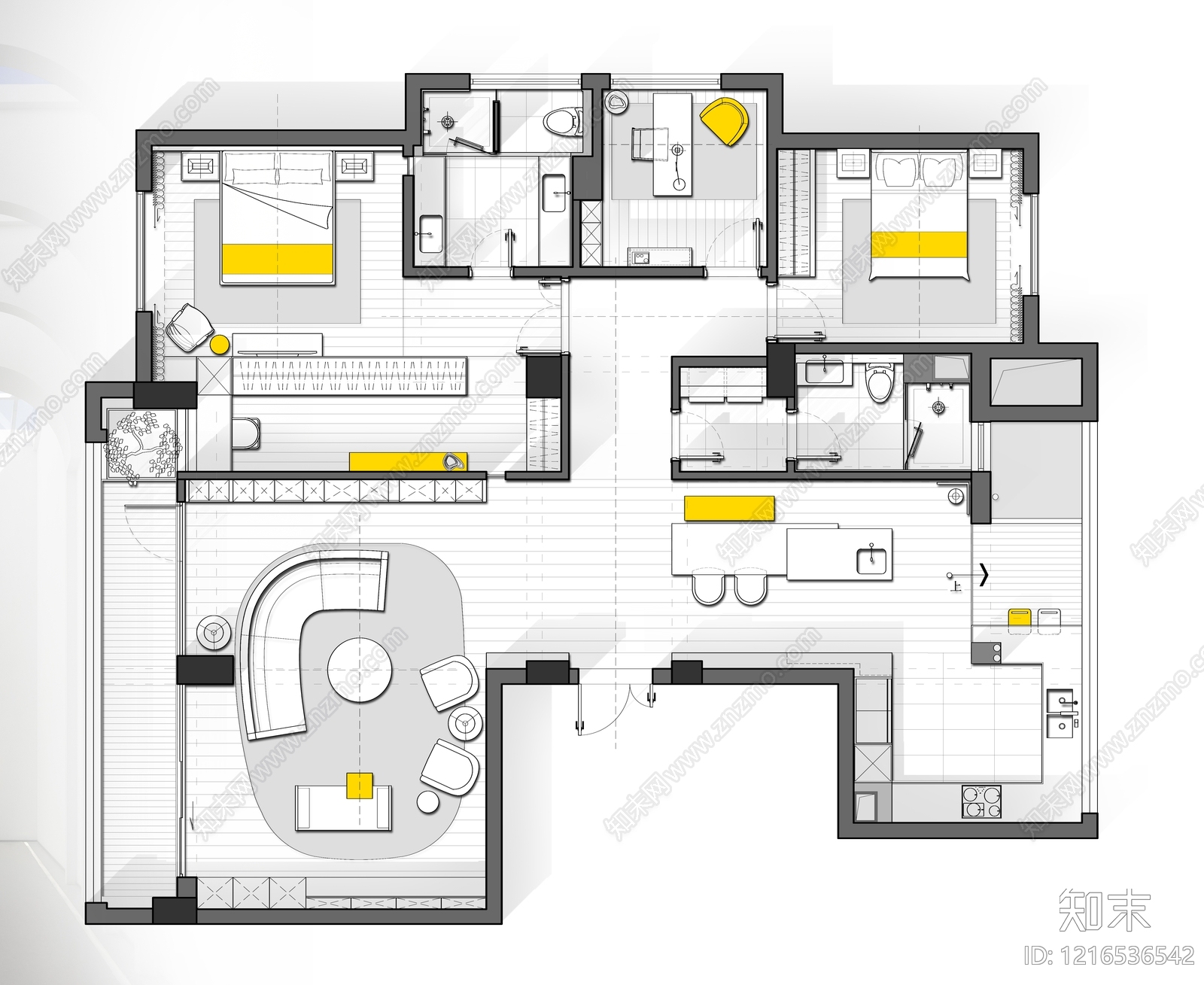 现代其它内景贴图下载【ID:1216536542】