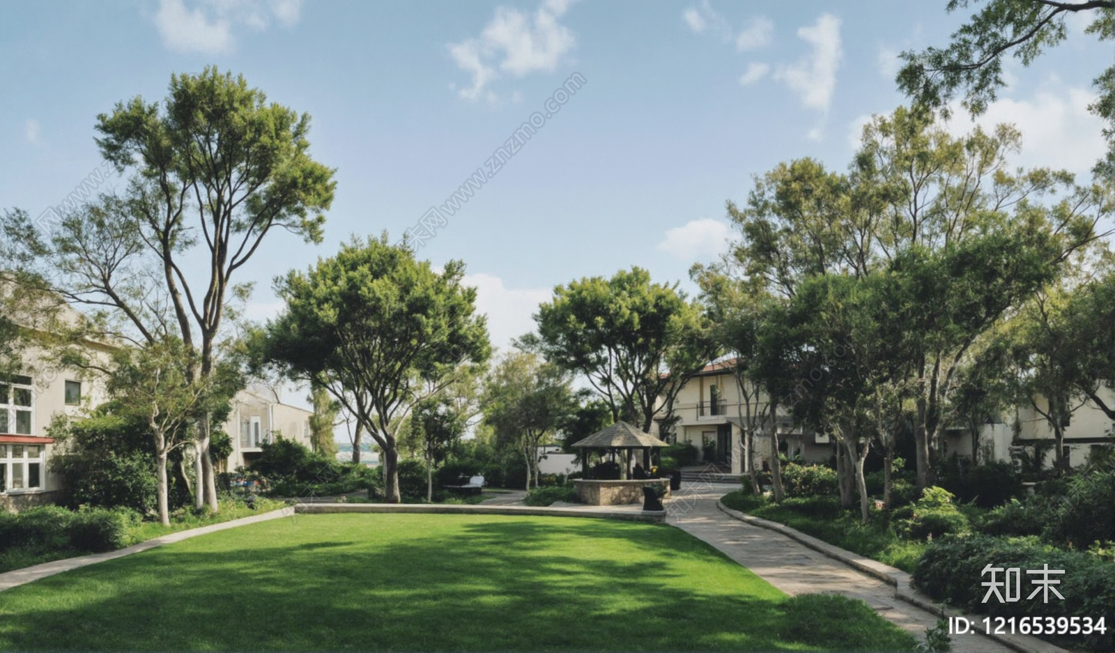 现代小区外景贴图下载【ID:1216539534】