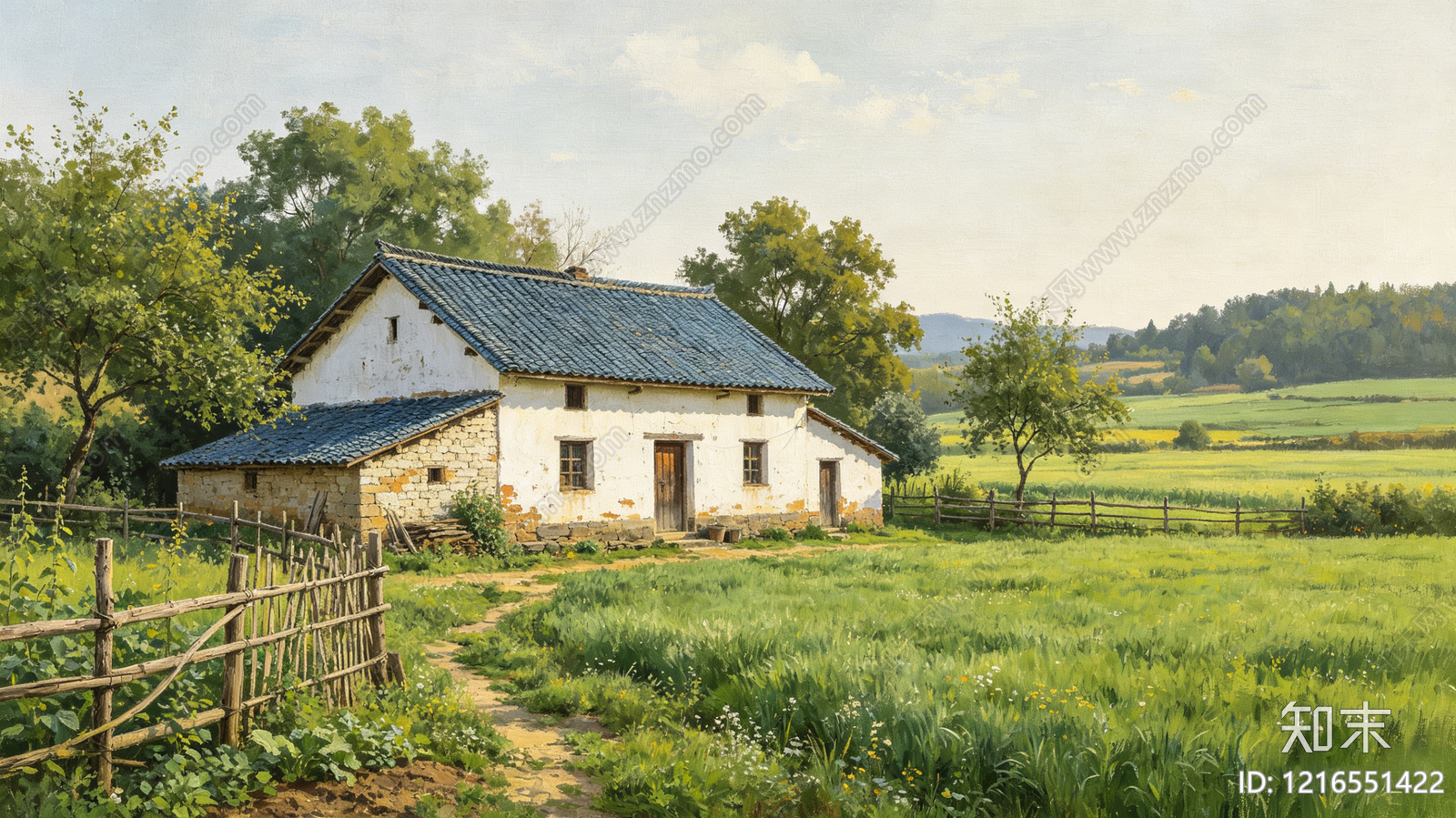 现代乡村贴图下载【ID:1216551422】