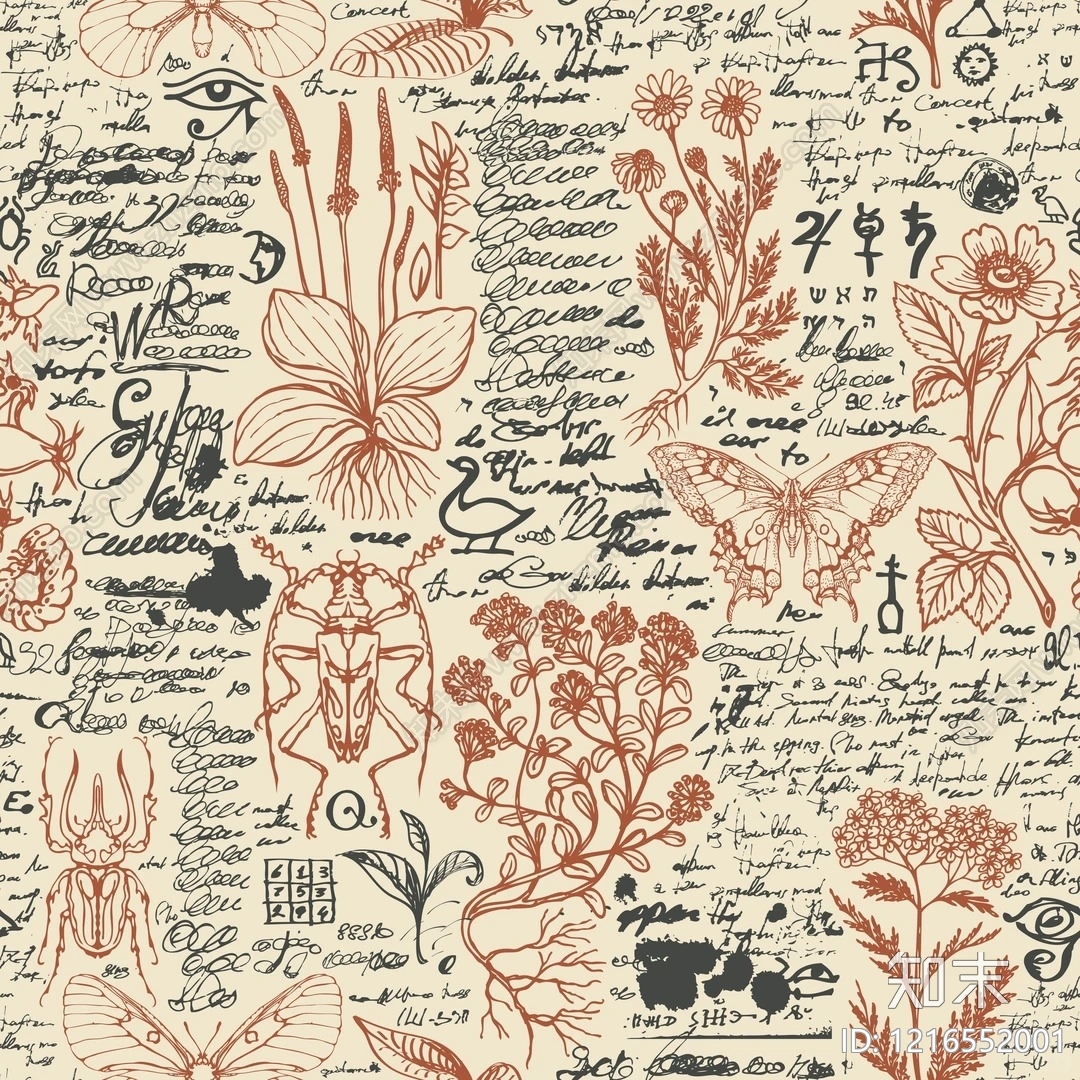 传统纹样贴图下载【ID:1216552001】