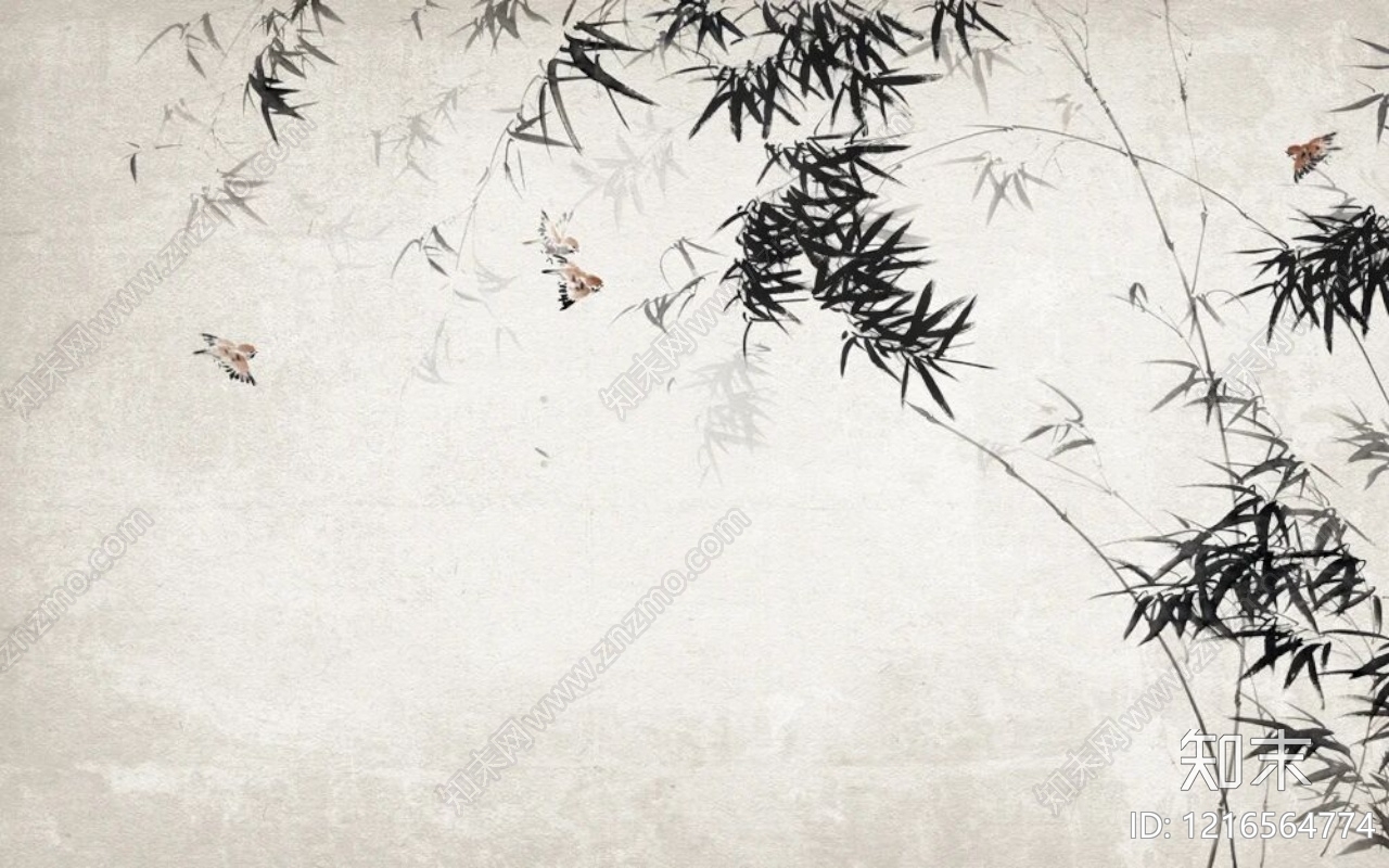 水墨画贴图下载【ID:1216564774】
