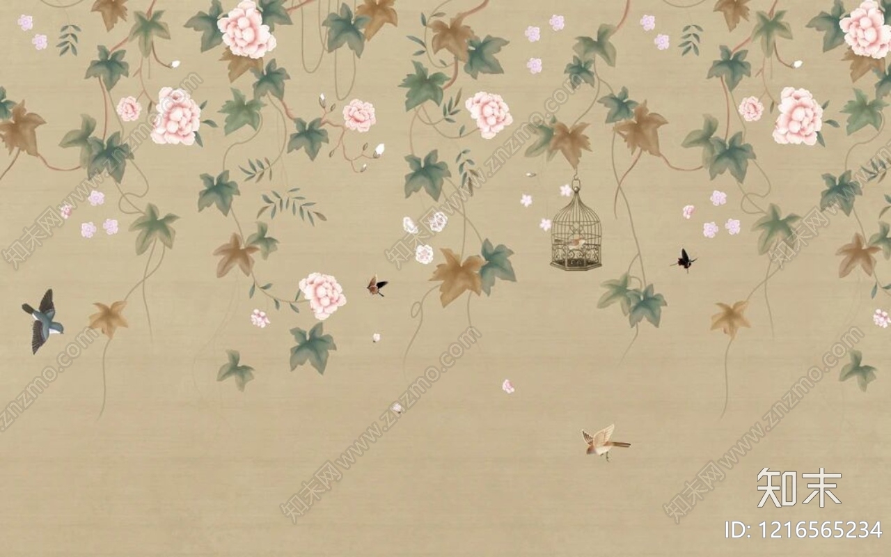 传统纹样贴图下载【ID:1216565234】