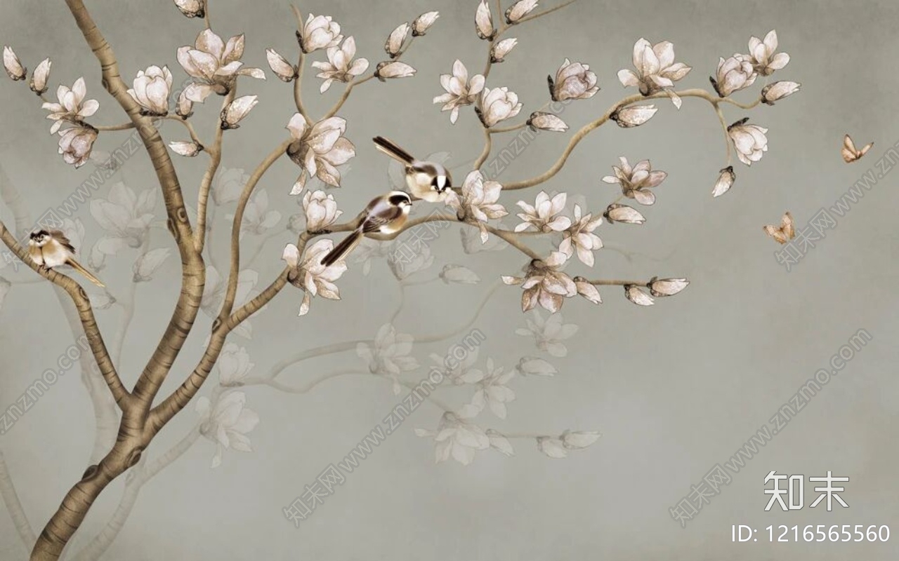 水墨画贴图下载【ID:1216565560】