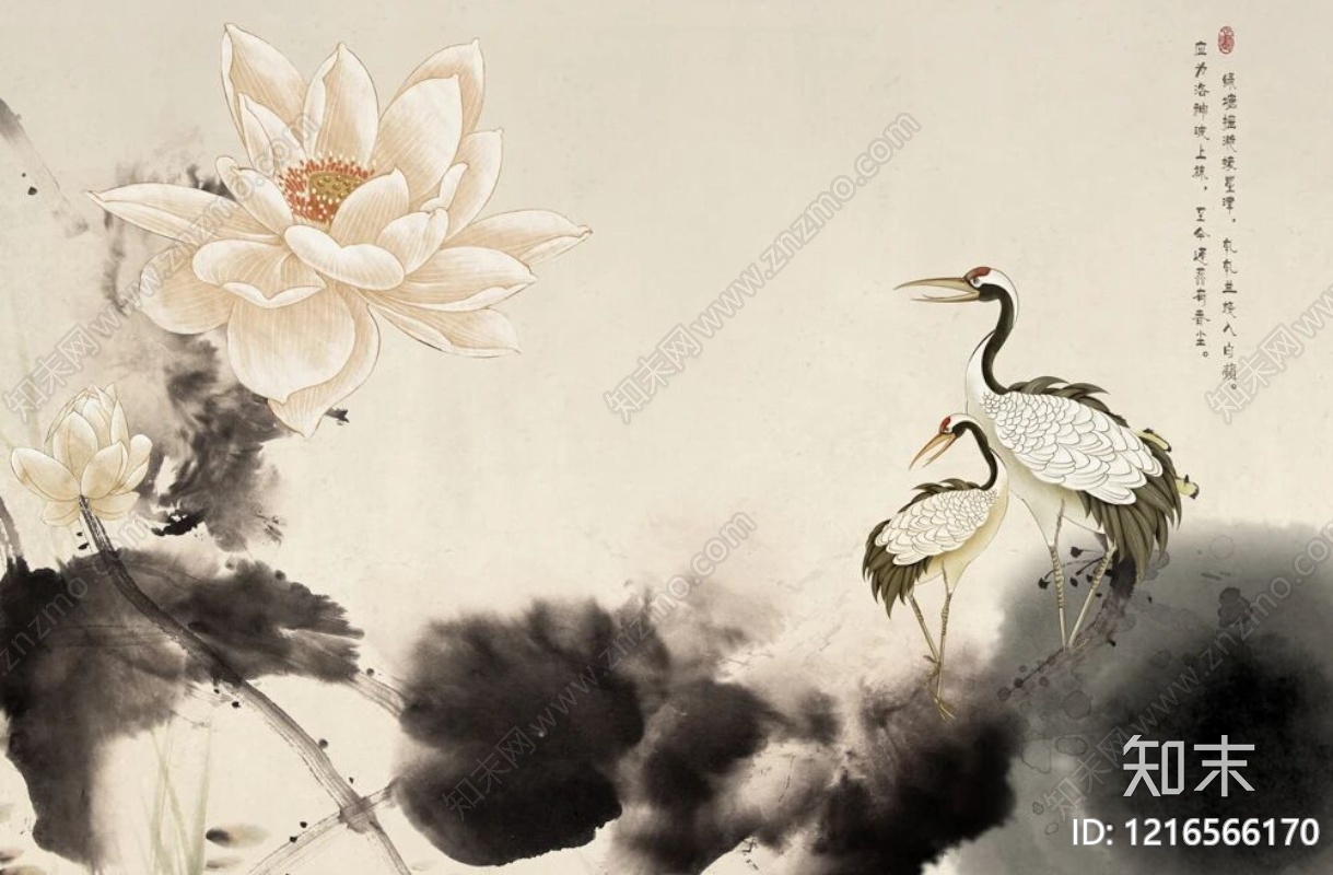 水墨画贴图下载【ID:1216566170】