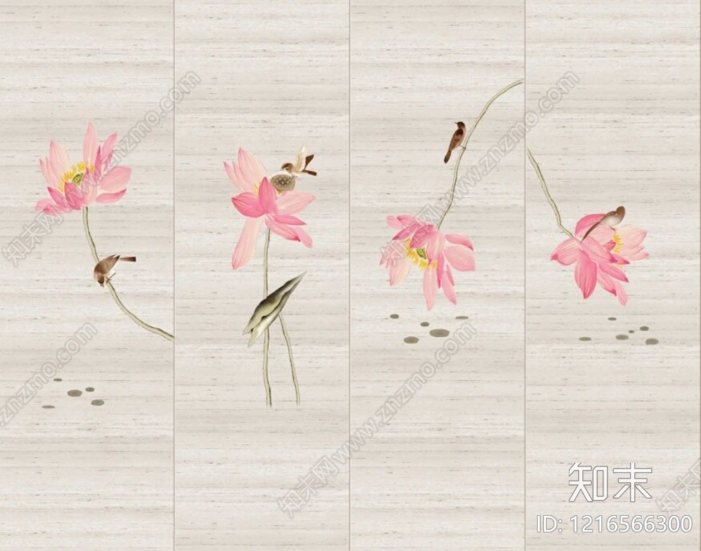 水墨画贴图下载【ID:1216566300】