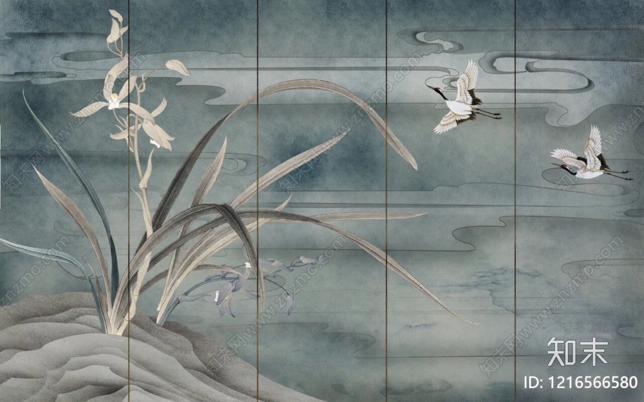 水墨画贴图下载【ID:1216566580】