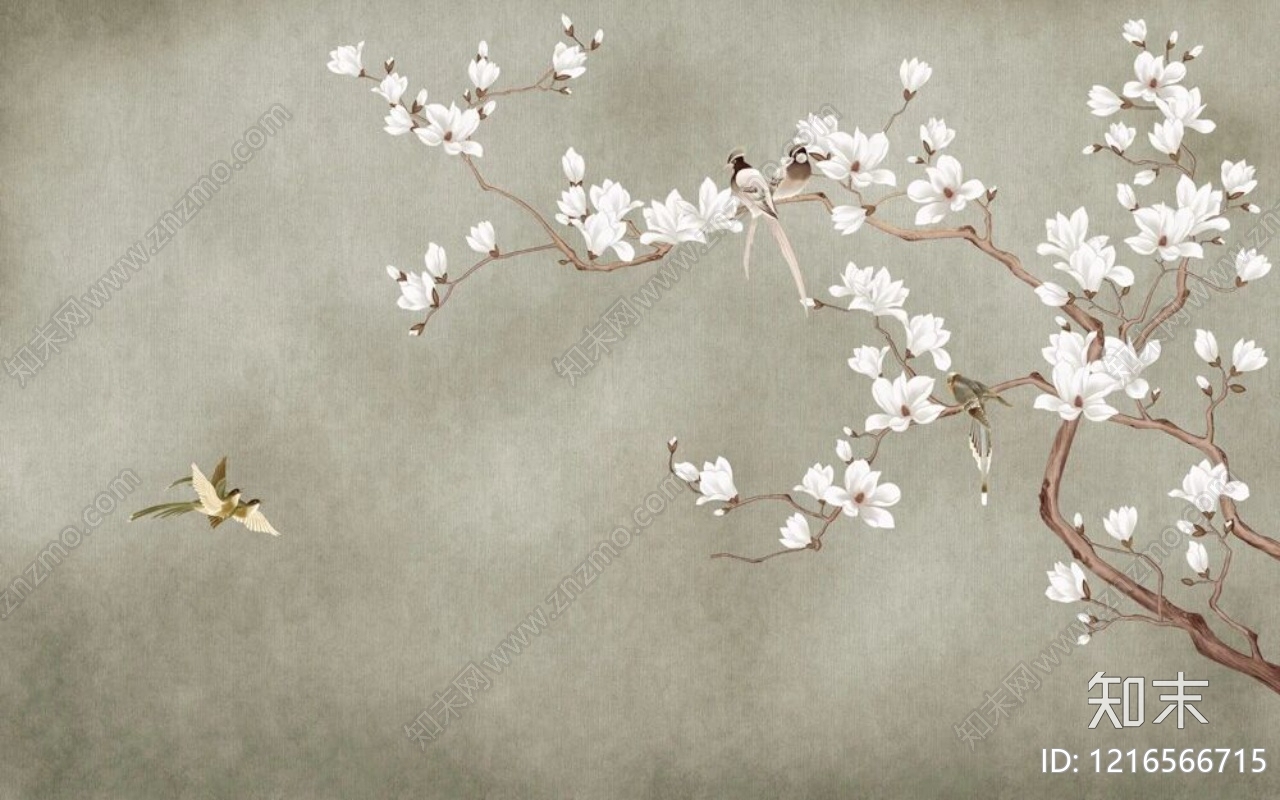 水墨画贴图下载【ID:1216566715】