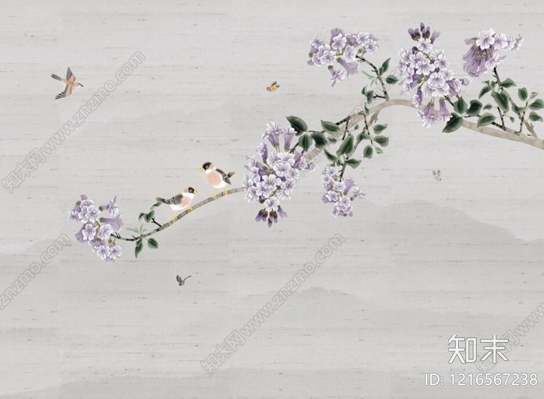 水墨画贴图下载【ID:1216567238】