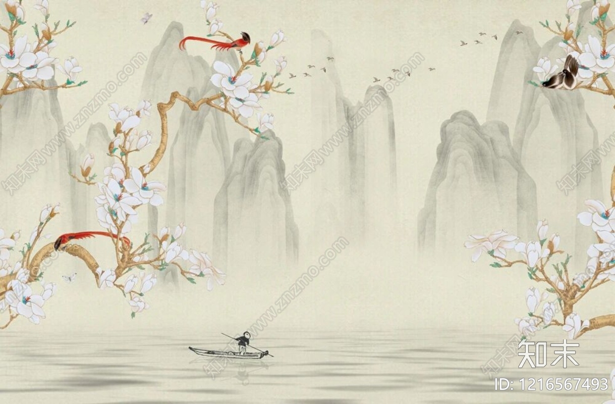 山水贴图下载【ID:1216567493】