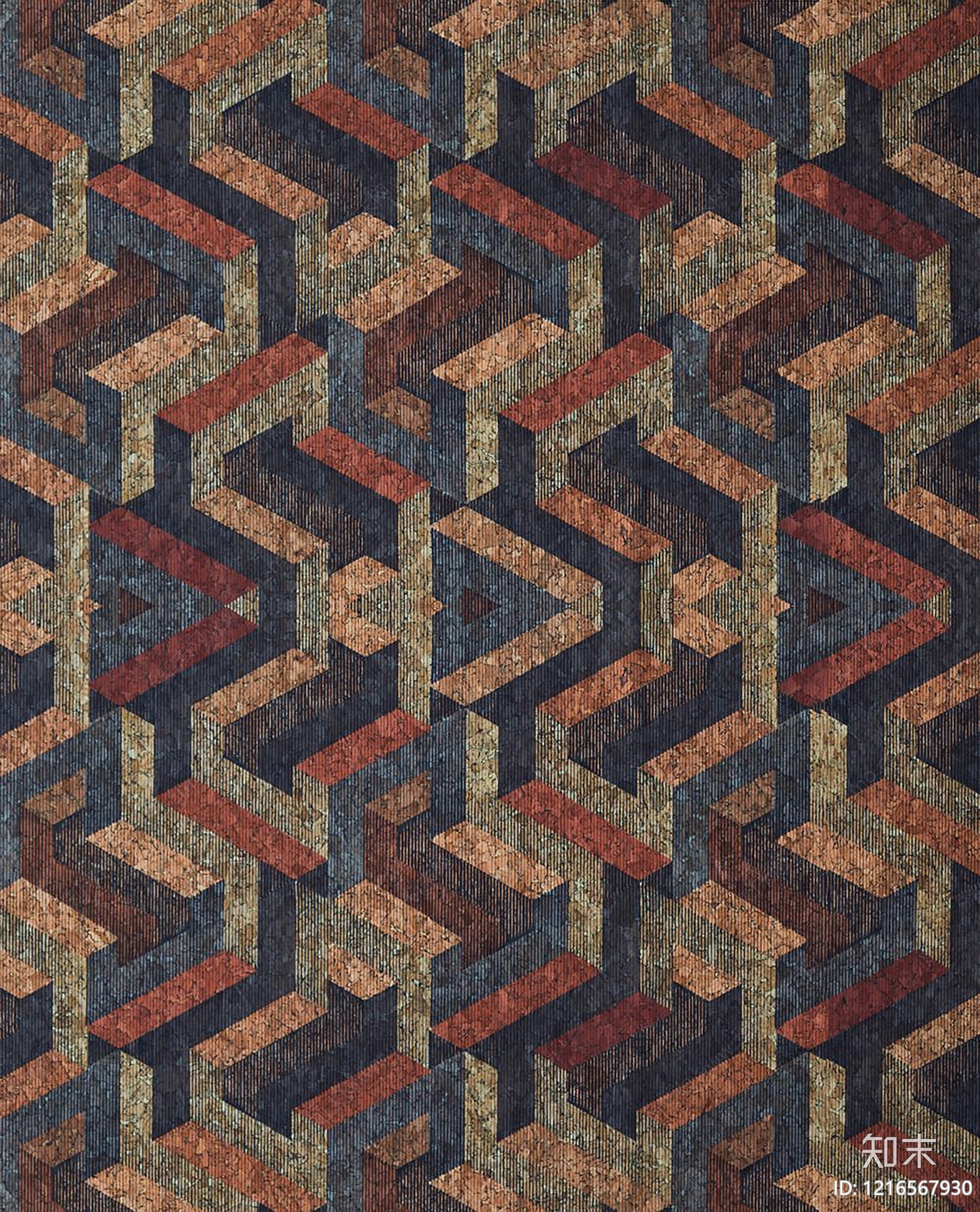 现代几何壁纸贴图下载【ID:1216567930】