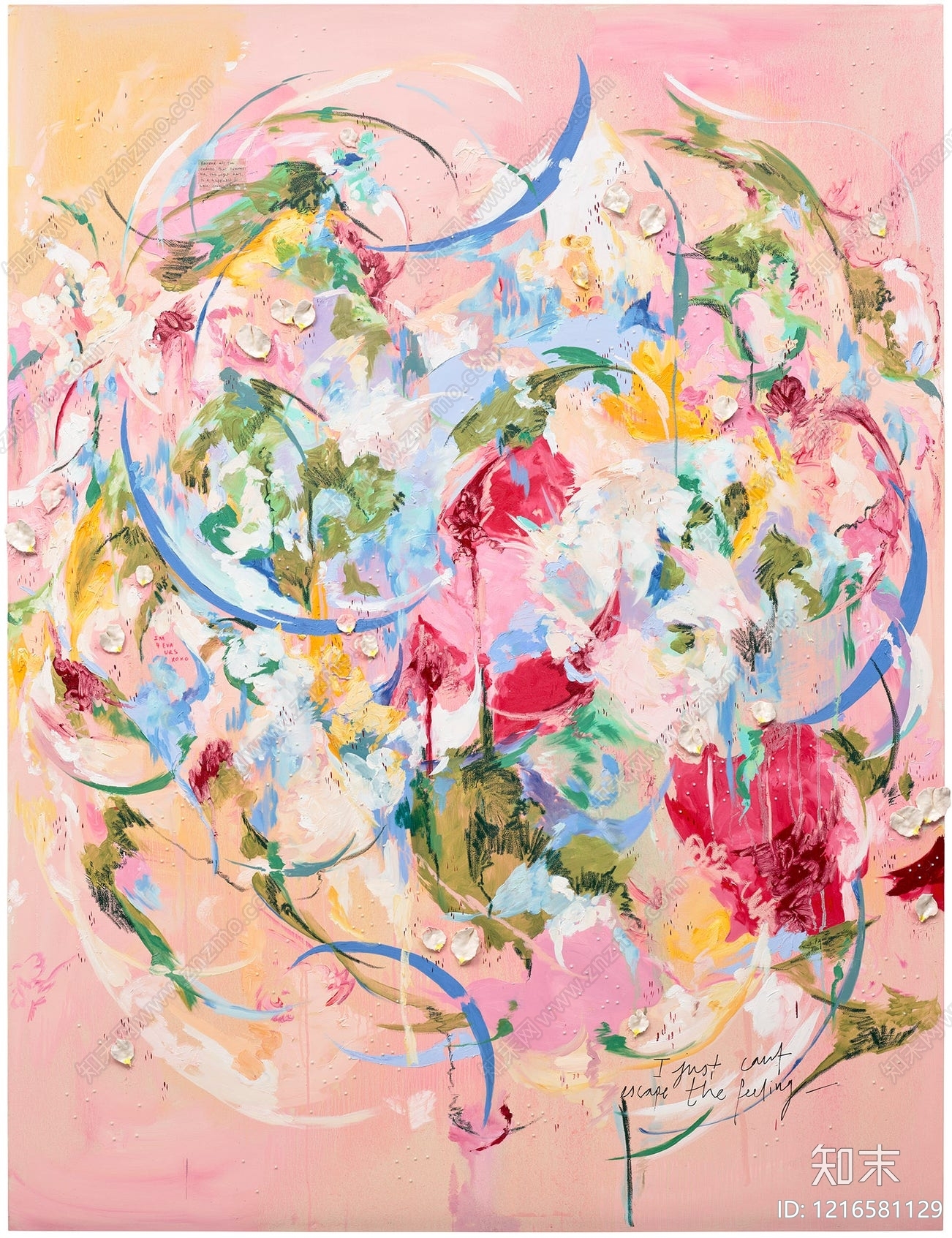 美式抽象画贴图下载【ID:1216581129】