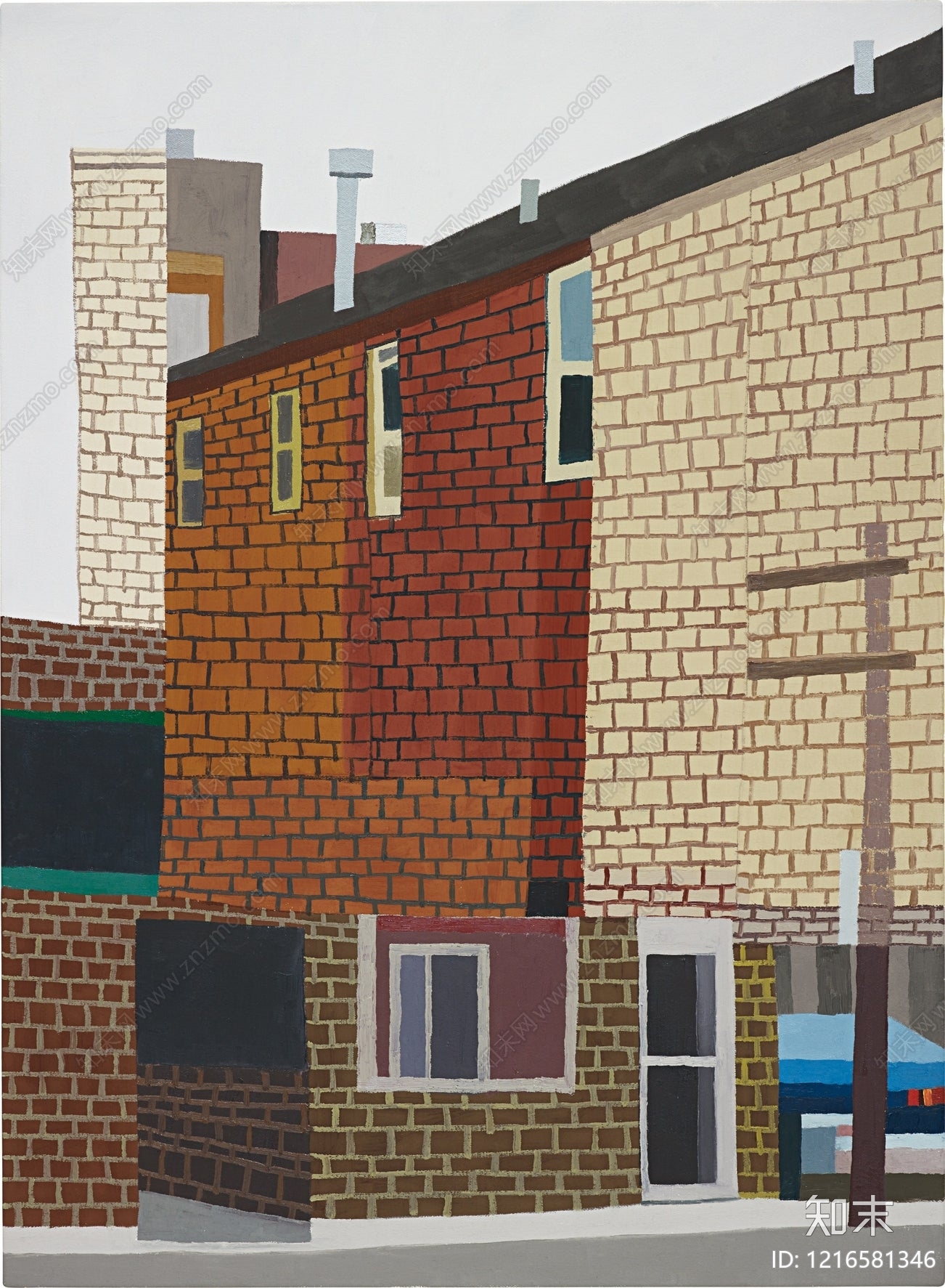 现代装饰画贴图下载【ID:1216581346】